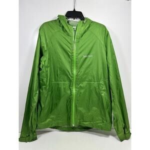 Marmot Rain Shell Jacket Women’s Sz L Kelly Green Packable - See Pics- Travel